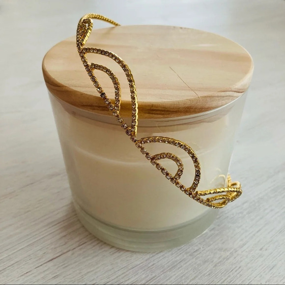 Anthropologie Jennifer Behr Elisabetta Tiara 12K Plated Gold